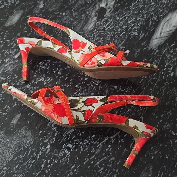 BRAND NEW MARC FISHER FLORA  SLINGBACK  HEELS SANDALS R3 - Picture 9 of 16